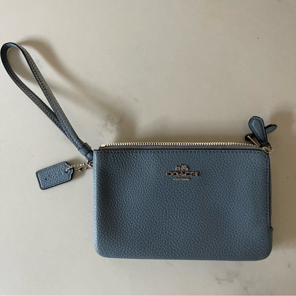 Coach Double Zipper Wristlet